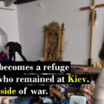 Kiev people welcomed in the Catholic churches