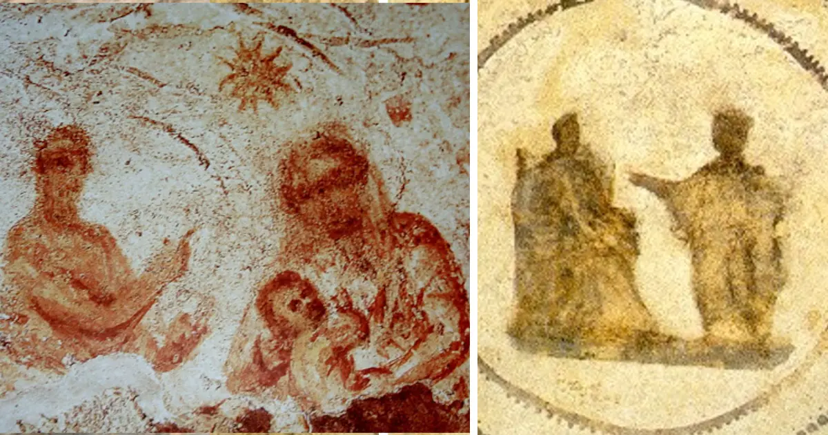 virgin mary catacombs of Priscilla