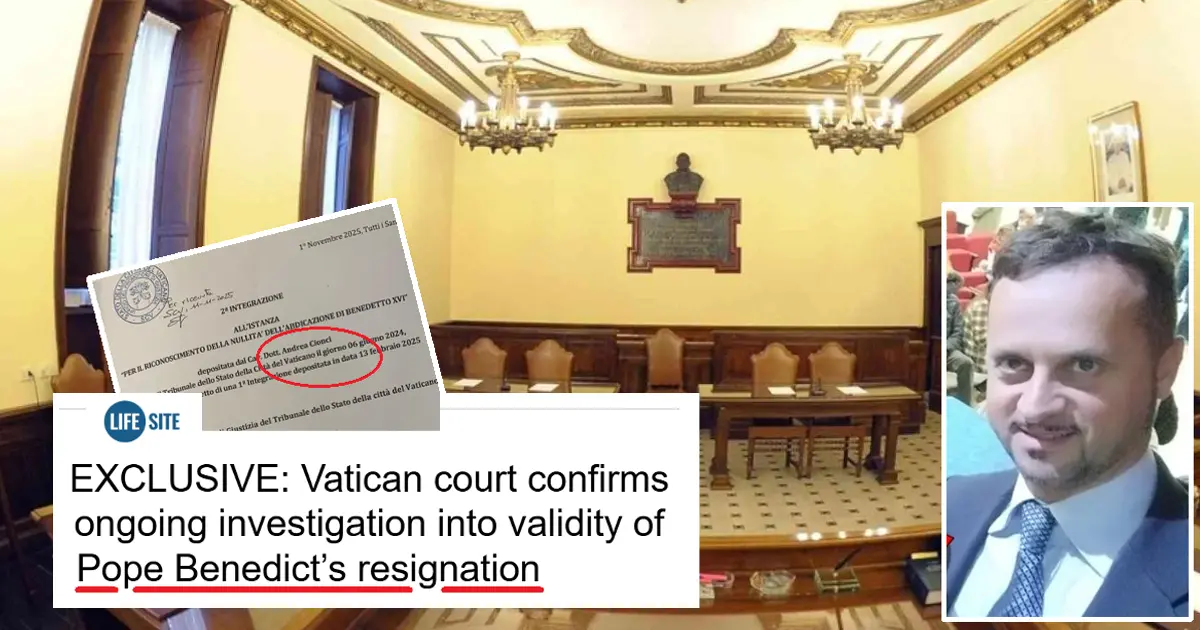 ratzinger resignation cionci vatican