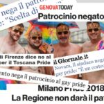 I Comuni virtuosi che negano il patrocinio al Gay Pride 2018
