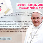 Marcia per la Vita di Parigi, c’è il sostegno di Papa Bergoglio