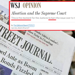 wall street journal aborto corte suprema