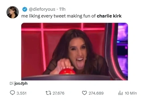 charlie kirk festeggiamenti