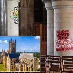 cattedrale canterbury graffiti