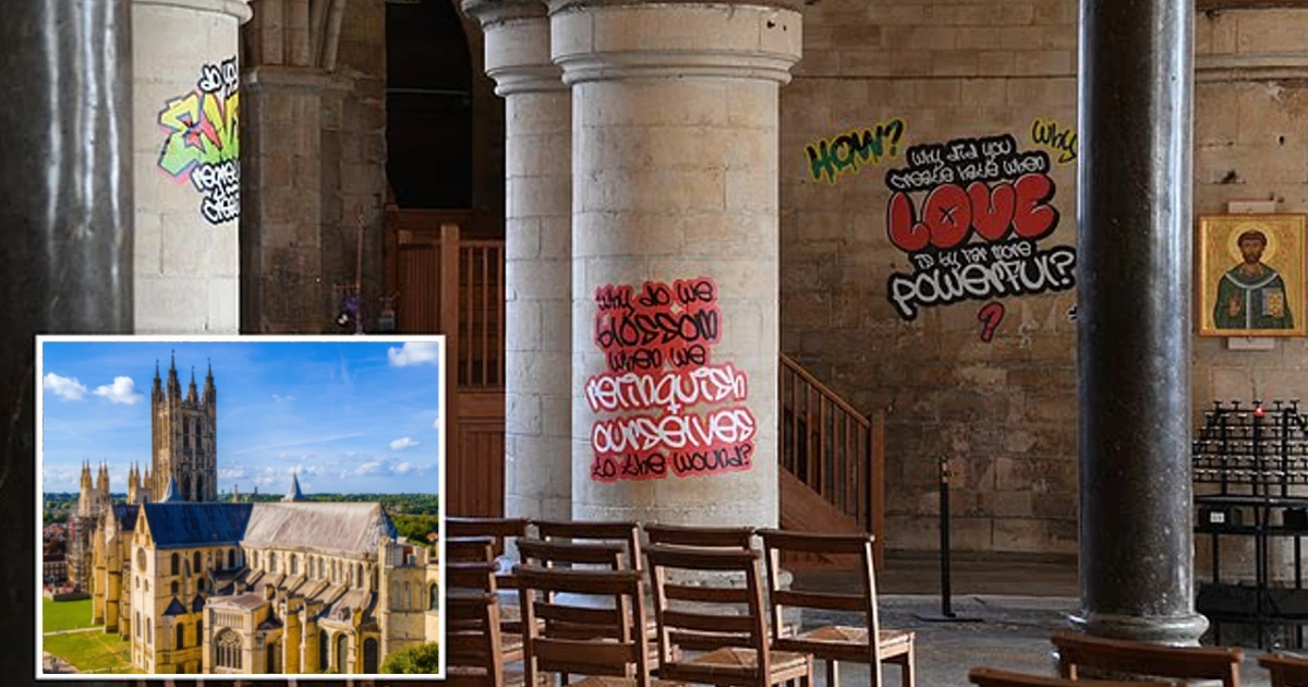 cattedrale canterbury graffiti