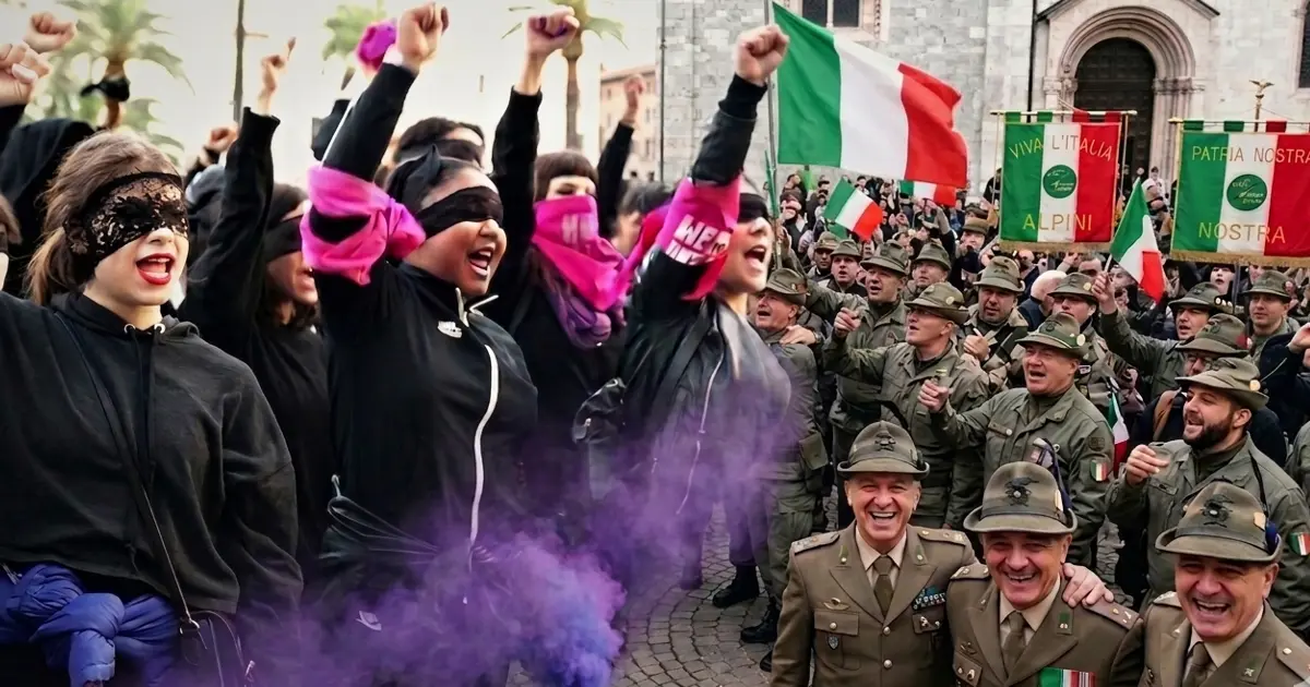 non una di meno alpini