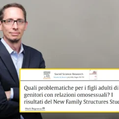 mark regnerus problemi famiglie arcobaleno