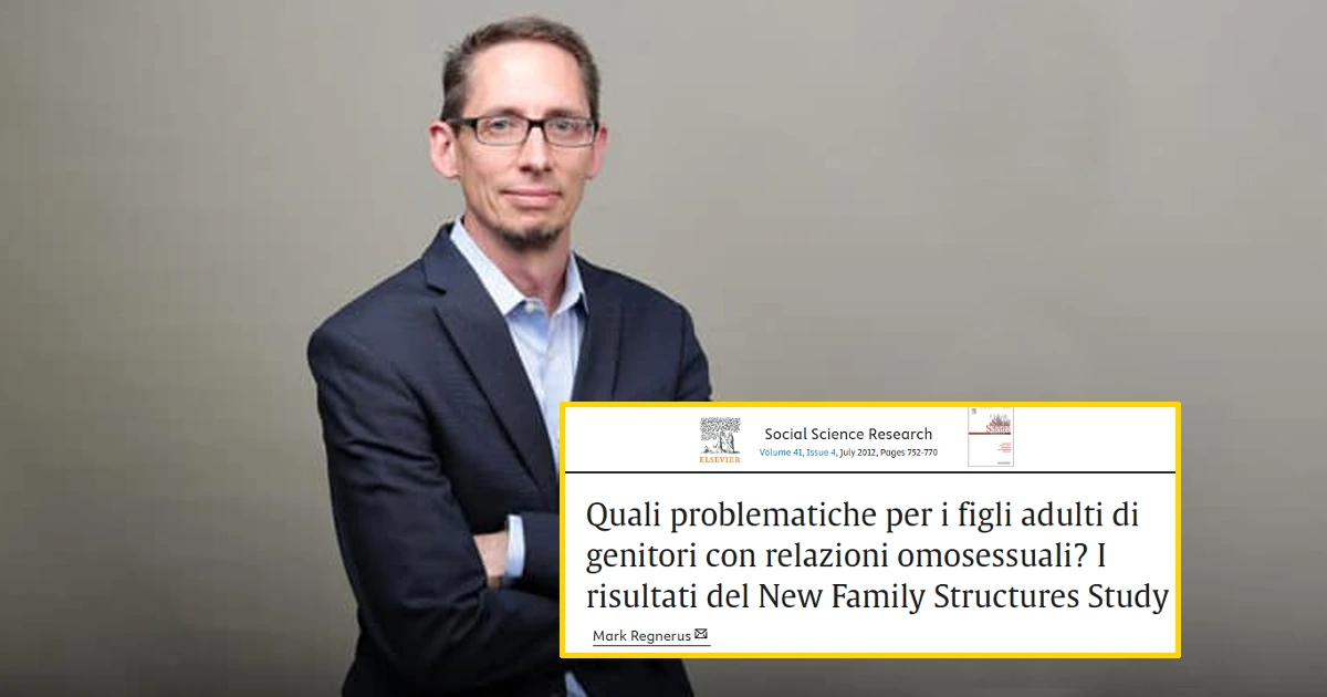 mark regnerus problemi famiglie arcobaleno