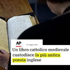 Nei monasteri nacque la letteratura inglese: la scoperta arriva da Roma monasteri letteratura inglese