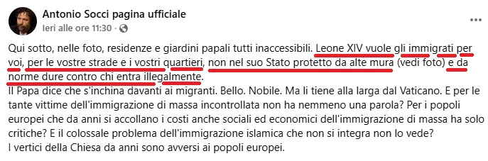 socci leone xiv