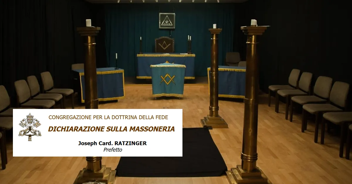 chiesa massoneria incompatibile
